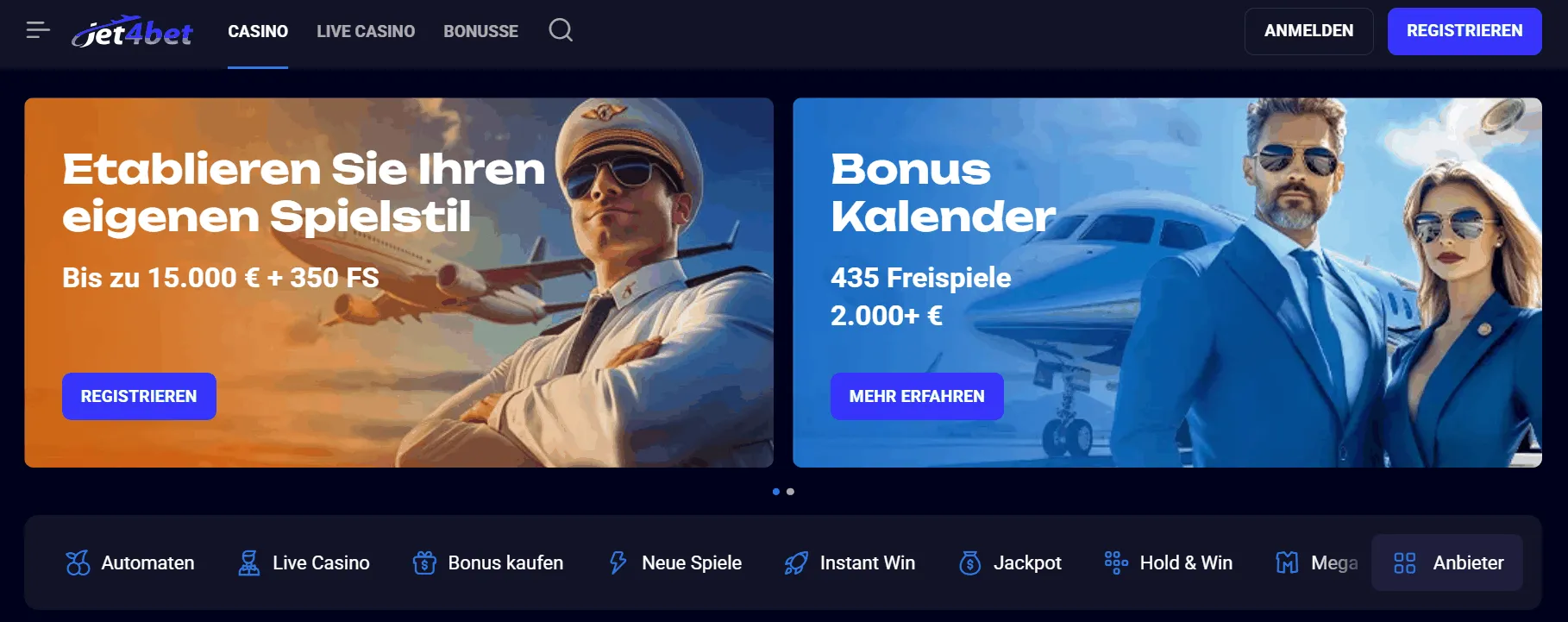 Jet4Bet Online Casino Webseite Jet4Bet Casino Startseite